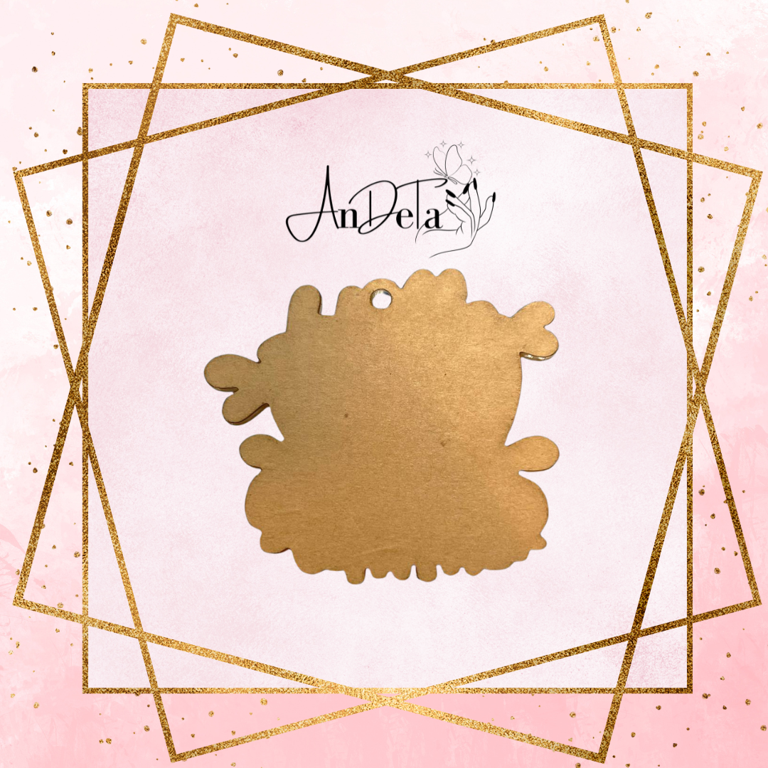 Llavero Hello Sweet Summer de 3" en blanco