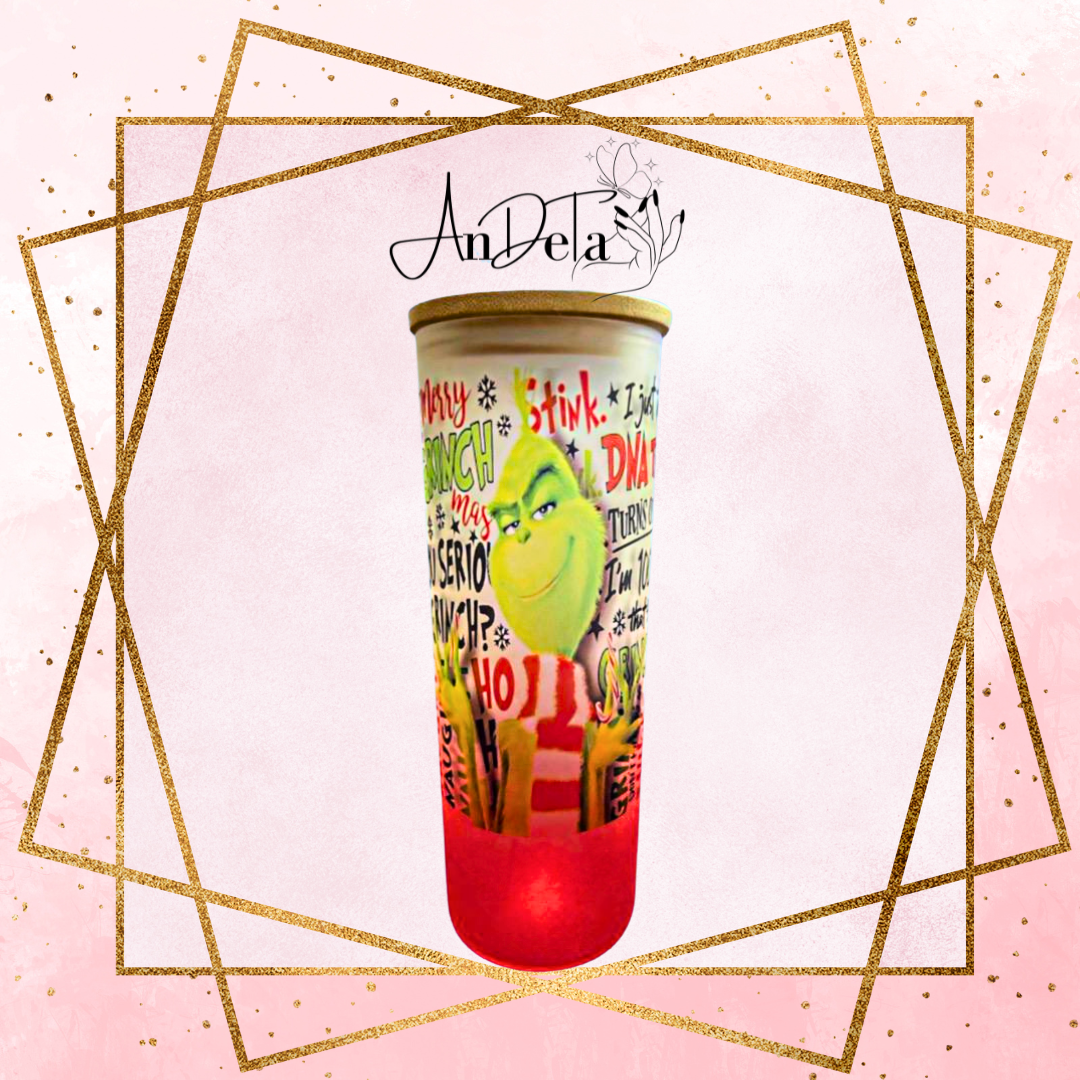 25oz Glass Tumbler with Bamboo Lid
