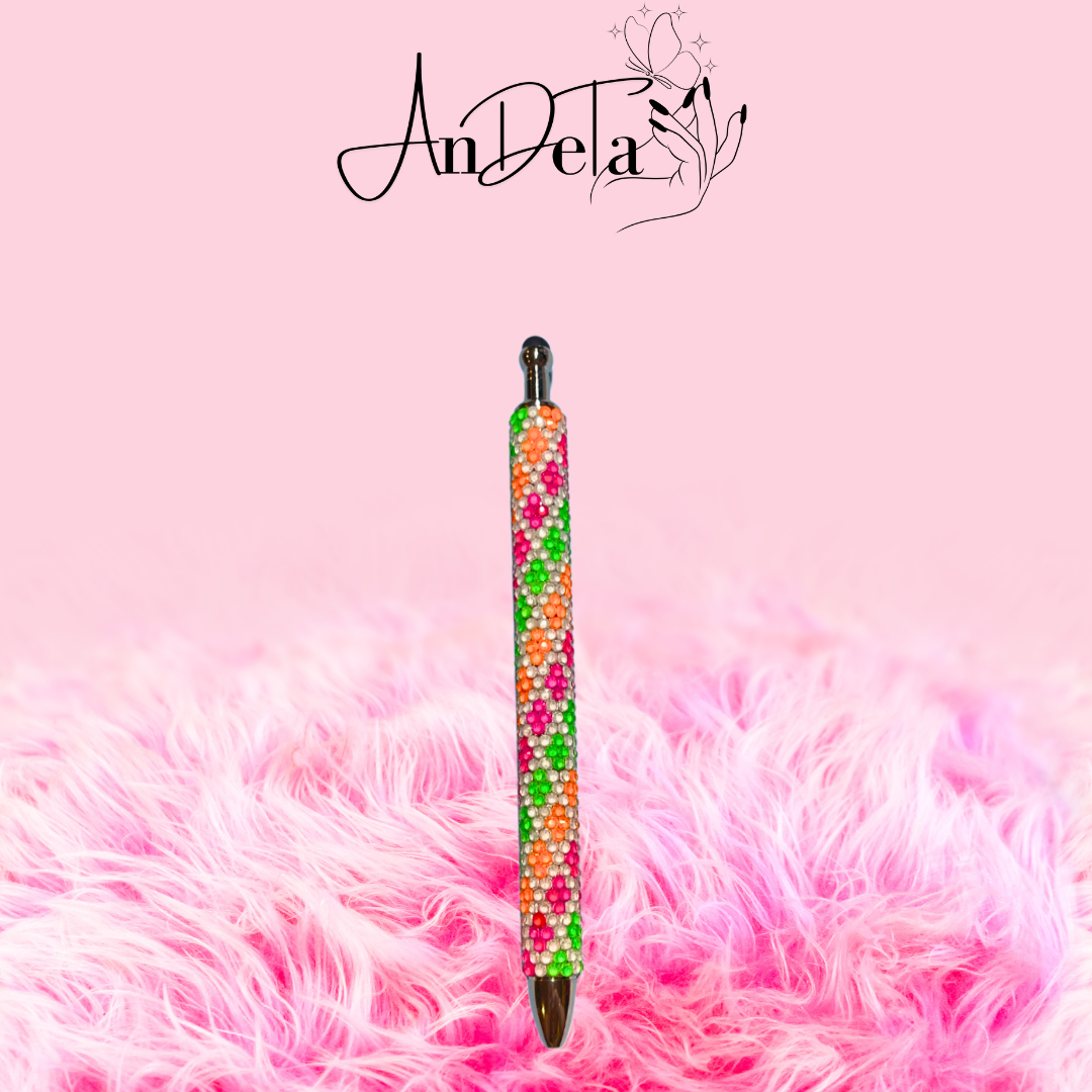 Neon Rhinestone Pen