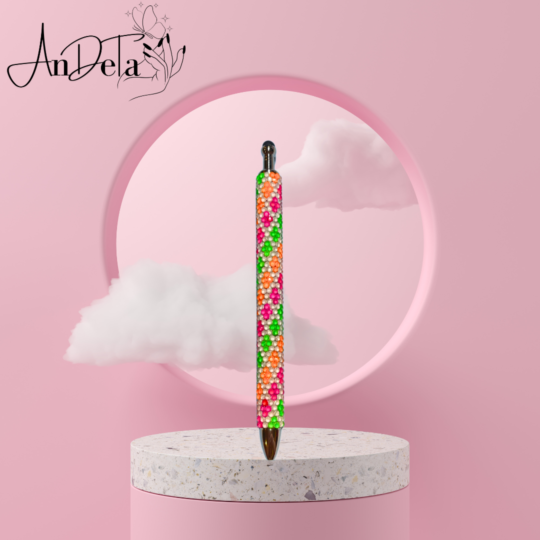 Neon Rhinestone Pen