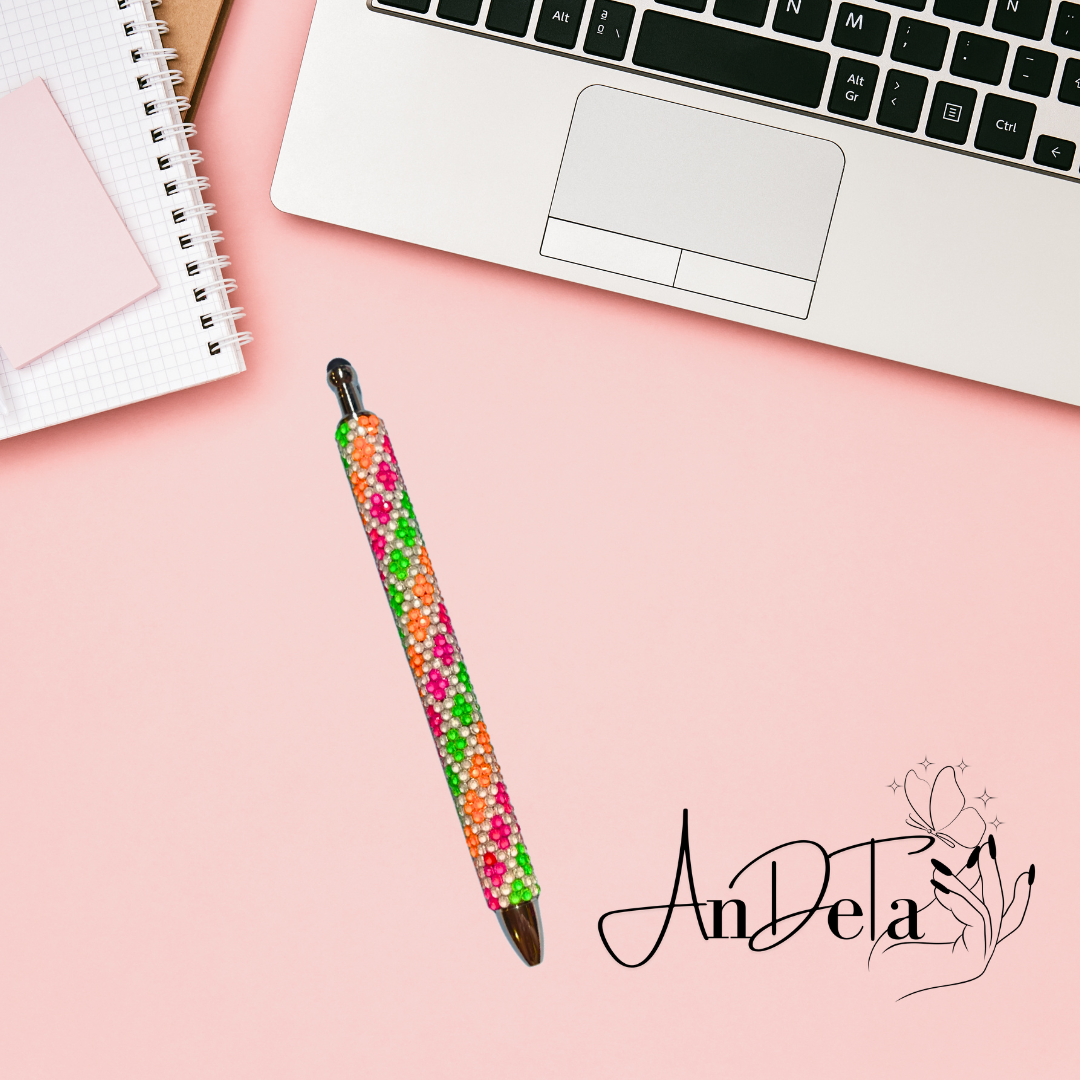 Neon Rhinestone Pen