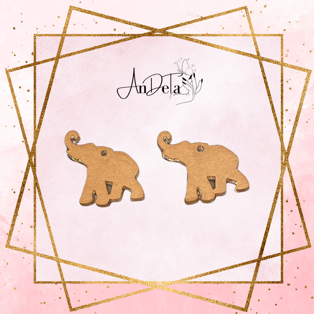 Elephant Dangle Earrings (Pair)