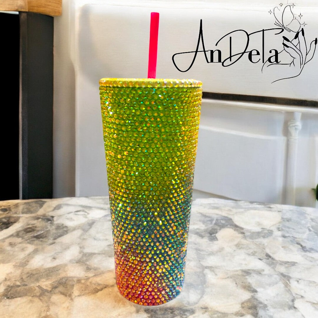 Rhinestoned Stainless steel Tumblers