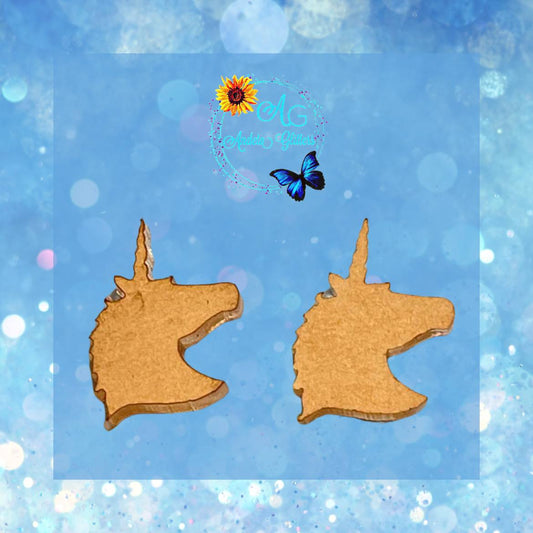 Unicorn Post Earrings (Pair)