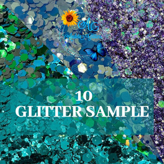 10 Glitters samples