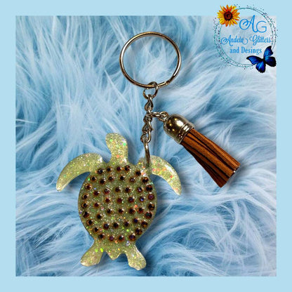 2" Sea Turtle Keychain Blank