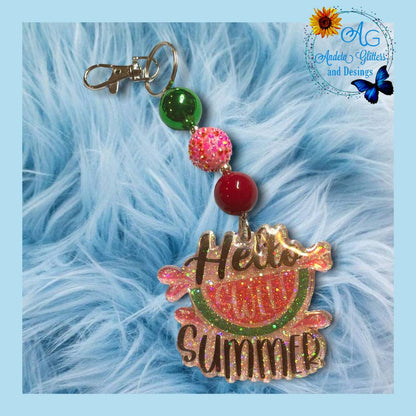 3" Hello Sweet Summer Keychain Blank