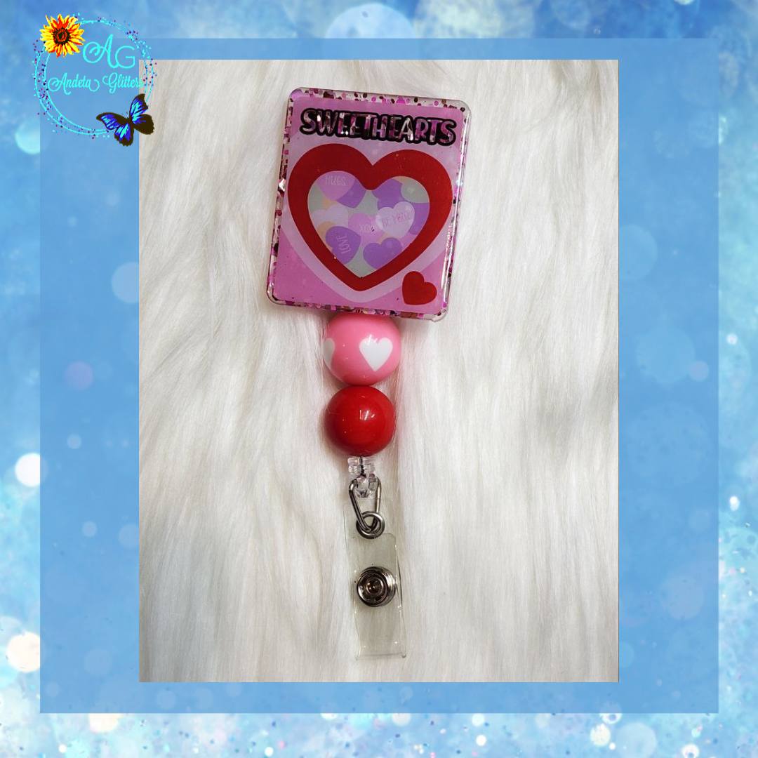 Heart Candy Box badge reel