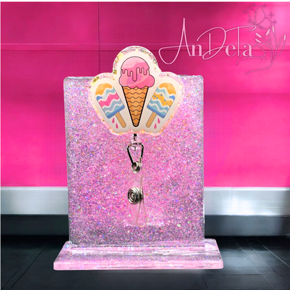 Ice cream badge reel